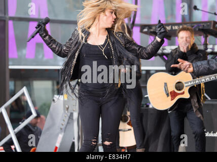 Shakira performing live on the 'Today' show as part of NBC's Toyota Concert Series  Featuring: Shakira Where: New York City, New York, United States When: 26 Mar 2014 Stock Photo