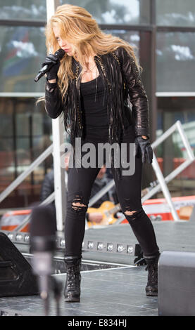 Shakira performing live on the 'Today' show as part of NBC's Toyota Concert Series  Featuring: Shakira Where: New York City, New York, United States When: 26 Mar 2014 Stock Photo