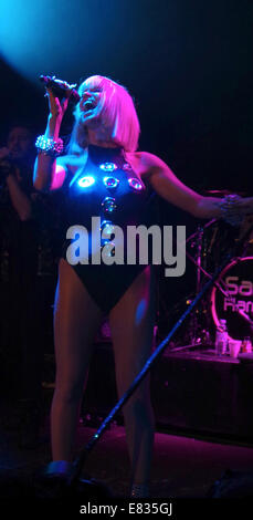 Sarah Harding plays her first ever solo concert after Girls Aloud split in London  Featuring: Sarah Harding Where: London, United Kingdom When: 26 Mar 2014 Stock Photo