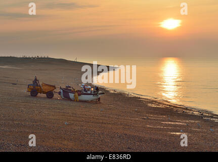 The Stade fishing beach . Rock-a-Nore, Old Town, Hastings Stock Photo