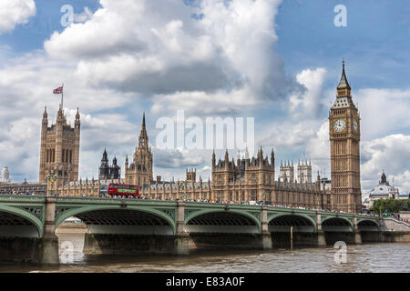 The Palace of Westmister in London. Stock Photo