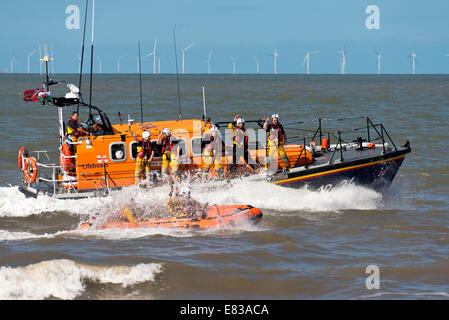 Rhyl Air and Fun show 2014 And Lifeboat day Stock Photo