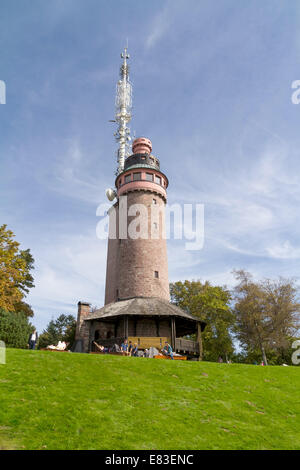 Summit of Merkur mountain in Baden-Baden, Germany Stock Photo