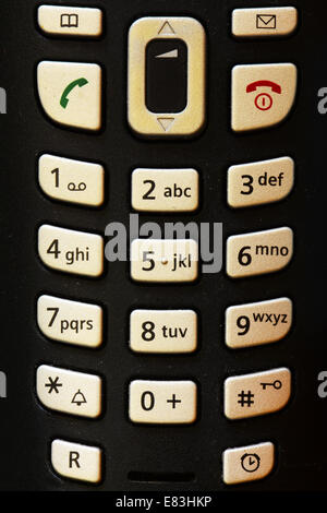 Telephone keypad with number and alphabet push-buttons Stock Photo - Alamy