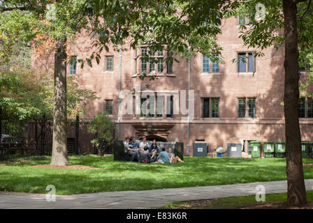 Student's studying in Old University at  Yale University in New Haven, Connecticut, USA Stock Photo