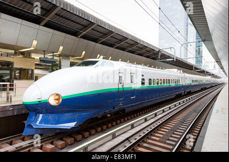 Shinkansen high speed train at the Tokyo station, the main railway ...