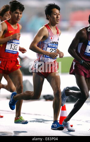 Incheon, South Korea. 29th Sep, 2014. Jun Shinoto (JPN) Athletics : Men's 3000mSC Final at Incheon Asiad Main Stadium during the 2014 Incheon Asian Games in Incheon, South Korea . © AFLO SPORT/Alamy Live News Stock Photo