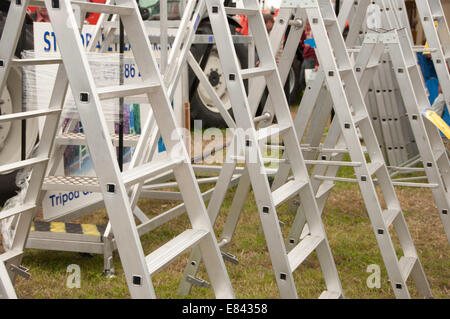 A Range of Step Ladders at a Market Stock Photo