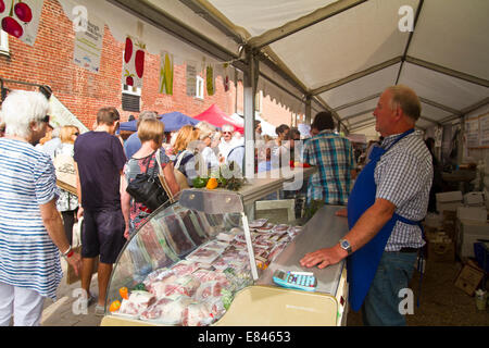 General scenes around the two day Food festival in Aldeburgh in Suffolk, United Kingdom. 28.09.2014 Stock Photo