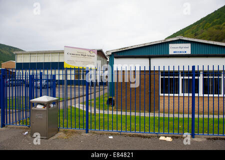 A general view of Cwmcarn High School in Newport, Gwent, Wales. Stock Photo