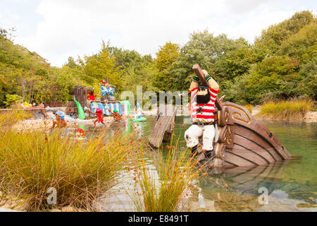 Pirate Falls log ride at Legoland, Windsor, London, England, United ...