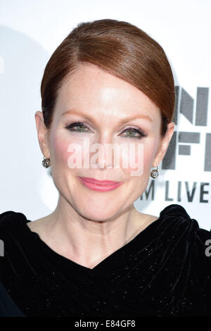 Julianne Moore arrives for the 'Maps To The Stars' premiere during the 52nd New York Film Festival. Stock Photo