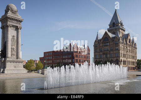 Clinton Square, Syracuse, New York. Stock Photo