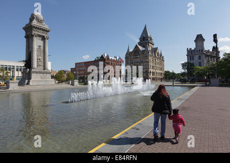 Clinton Square, Syracuse, New York. Stock Photo