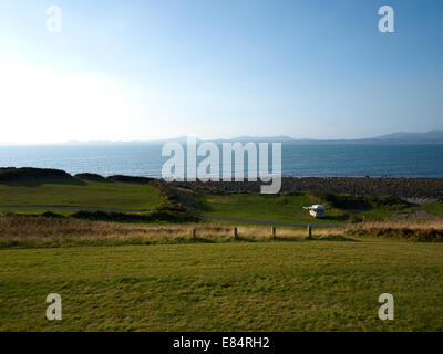 Camper van on Shell Island campsite North Wales UK Stock Photo