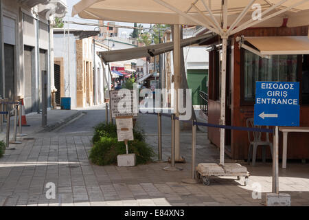 Green Line Check Point at Nicosia Cyprus Stock Photo