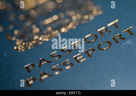 Detail of Canadian passport cover Stock Photo