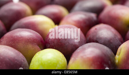 food background of fresh raw olives Stock Photo