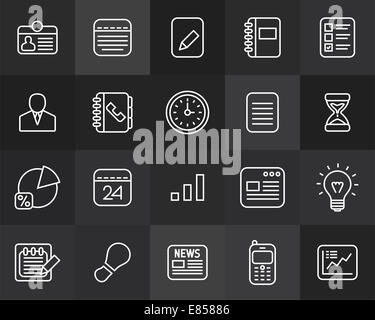 Diagram contour outline vector icon. Chart linear pictogram Stock Photo ...