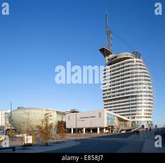 Atlantic Hotel Sail City, Klimahaus Bremerhaven, Conference Center, Havenwelten, Bremerhaven, Bremen, Germany Stock Photo