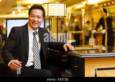 Portrait of hotel service staff Stock Photo