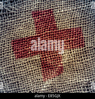 Rustic First Aid Pack Stock Photo