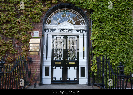 Georgian Door, Fitzwilliam Square; Dublin; Ireland Stock Photo