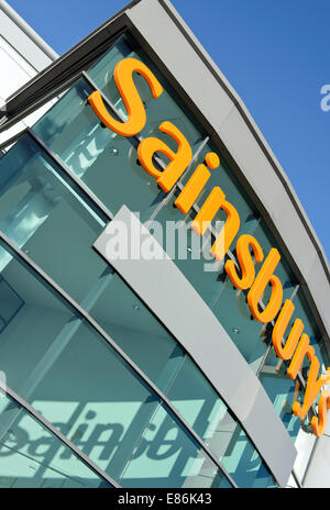 Sainsbury's superstore supermarket in Northfield, Birmingham, West Midlands. Stock Photo