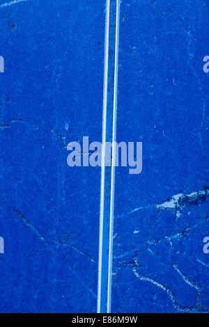 Blue glossy stone wall in bath room Stock Photo