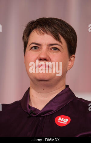 Better Together campaign/ pro-Union event, the day before the Scottish Independence referendum, Glasgow, Scotland, 2014. Stock Photo