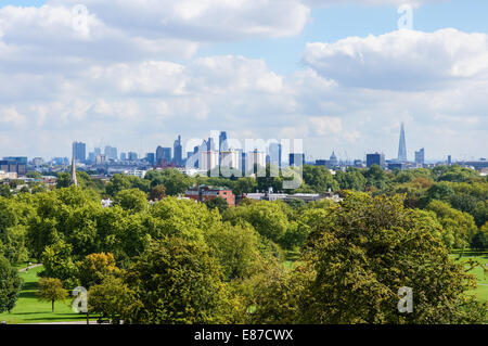 View of the London skyline from Primrose Hill London England United Kingdom UK Stock Photo