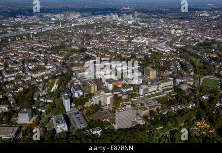 Aerial view, University Hospital Essen, Essen, Ruhr district, North Rhine-Westphalia, Germany Stock Photo