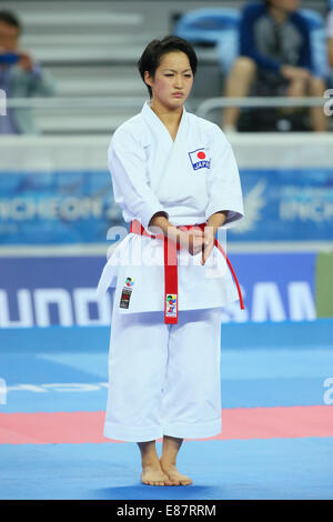 Incheon, South Korea. 2nd Oct, 2014. Kiyo Shimizu (JPN) Karate : Women's Individual Kata at Gyeyang Gymnasium during the 2014 Incheon Asian Games in Incheon, South Korea . © YUTAKA/AFLO SPORT/Alamy Live News Stock Photo