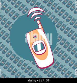 Vector illustration of mobile phone background Stock Vector