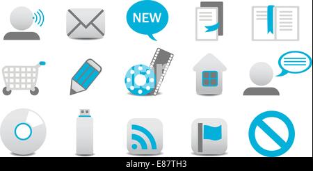Vector illustration of different Professional icons. You can use it for your website, application, or presentation Stock Vector