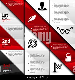 Infographic web banner design template Stock Vector