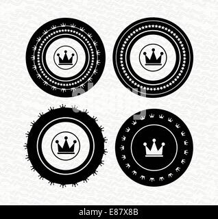 Vintage retro empty labels | badges | stamps Stock Vector