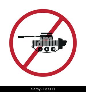 No tanks symbol Stock Vector