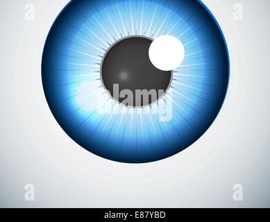 Blue eye ball background Stock Vector