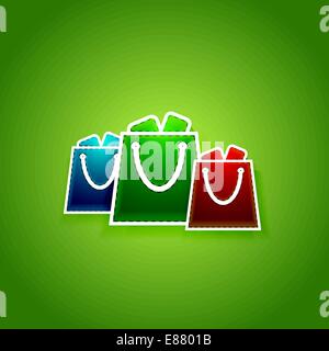 Go shopping concept. Vector EPS10 illustration Stock Vector