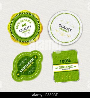 Organic food labels Stock Vector Image & Art - Alamy