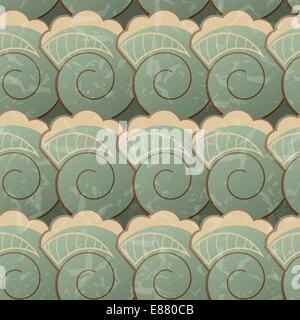 Seamless pattern with spirals Stock Vector