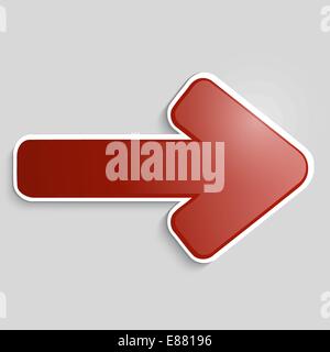 Vector red arrow Stock Vector