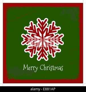 Christmas  with snowflakes vector grunge background Stock Vector