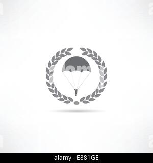 parachute icon Stock Vector