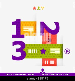 Numbered banners | infographics. EPS10 vector Stock Vector