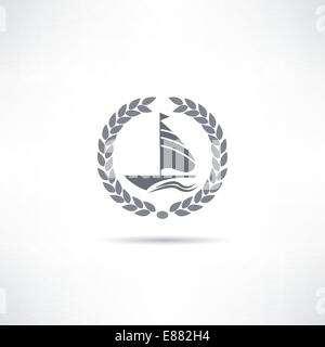 sailfish icon Stock Vector