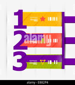 Numbered banners | infographics. EPS10 vector Stock Vector