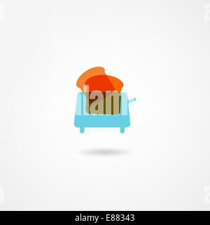 toaster icon Stock Vector