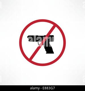 No firearms symbol Stock Vector